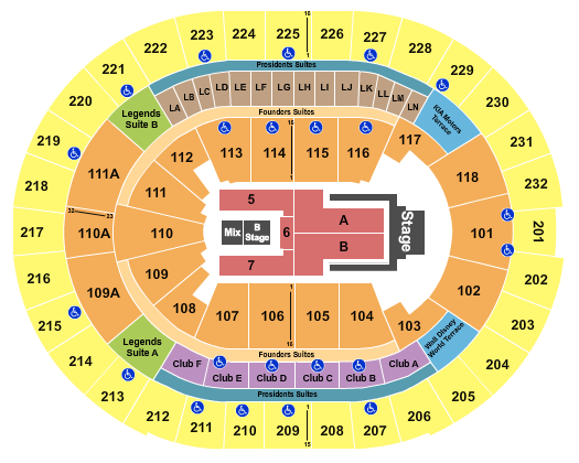 Kia Center Jelly Roll Seating Chart