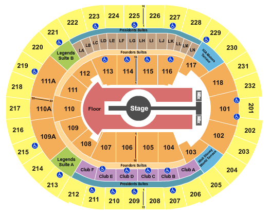 Kia Center Rod Wave 1 Seating Chart