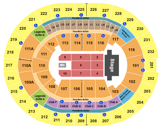 Trans-Siberian Orchestra Kia Center Seating Chart