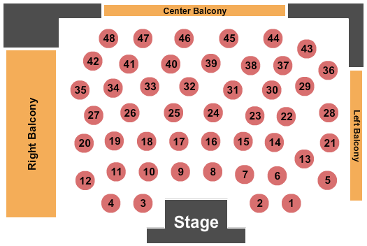 Kimberly-Clark Theatre At Fox Cities Performing Arts Center Cabaret Seating Chart