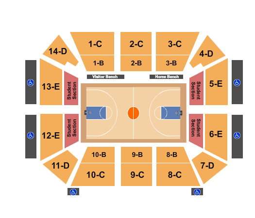 Kimmel Arena Basketball Seating Chart