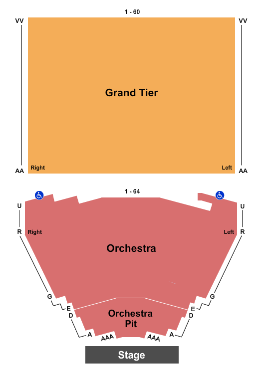 Kodak Center Seating Chart