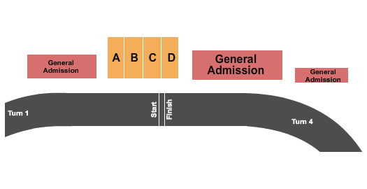 Kings Speedway End Stage Seating Chart