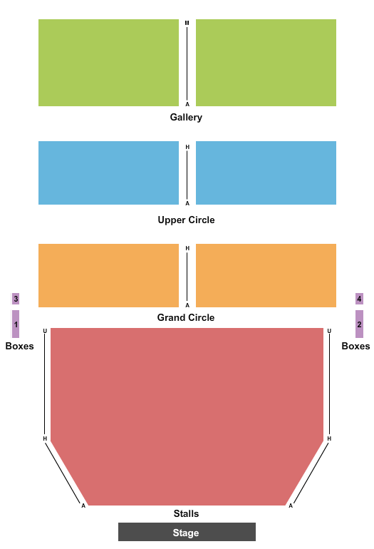 The Kings Theatre - Glasgow End Stage Seating Chart