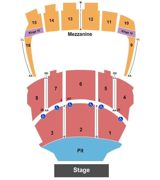 Omer Adam Kings Theatre - NY Seating Chart