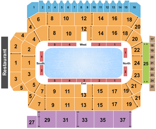 Kitchener Memorial Auditorium Rock The Rink Seating Chart