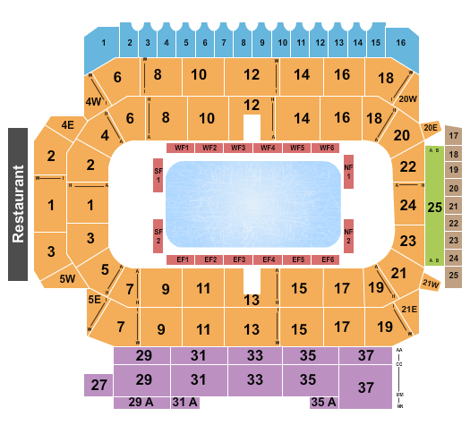 Alliant Energy PowerHouse Stars On Ice Seating Chart