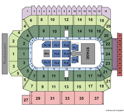 Kitchener Memorial Auditorium The Band Perry Seating Chart