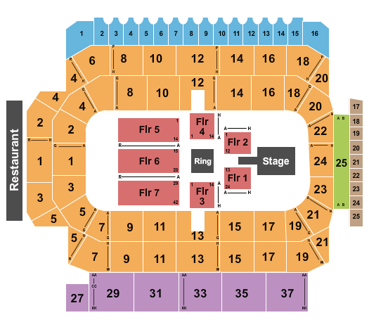 Kitchener Memorial Auditorium WWE 2 Seating Chart