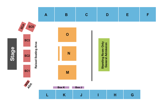 Kitsap County Fairgrounds Events Center Endstage Reserved Seating Chart