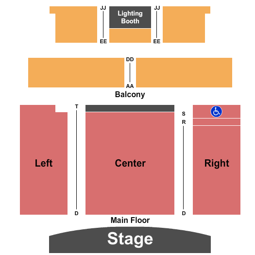 Kiwanis Theatre Endstage Seating Chart