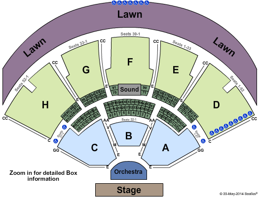 Ruoff Music Center Endstage Pit 2 Seating Chart
