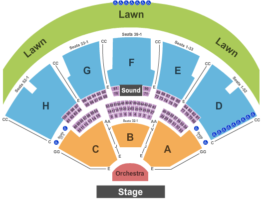 Ruoff Music Center Endstage Pit 3 Seating Chart