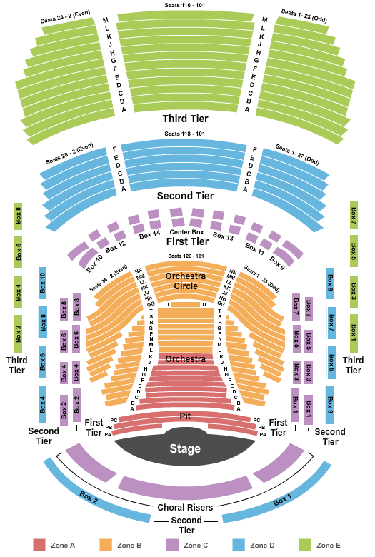 Knight Concert Hall At The Adrienne Arsht Center Endstage Int Zone Seating Chart