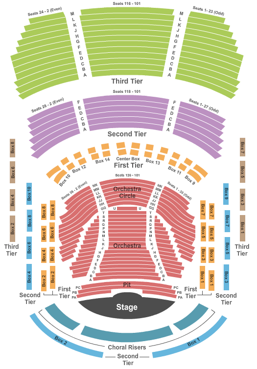 Adrian Arts Center Seating Chart