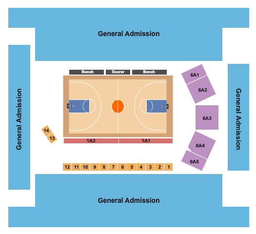 Knoxville Civic Coliseum Basketball - Hoop Jam Seating Chart