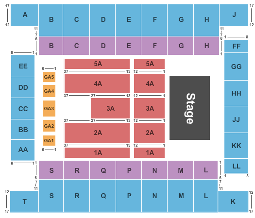 Knoxville Civic Coliseum Daniel Tosh Seating Chart