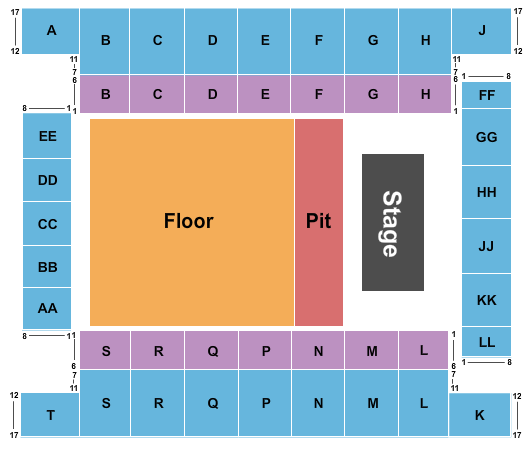 Knoxville Civic Coliseum seating chart event tickets center