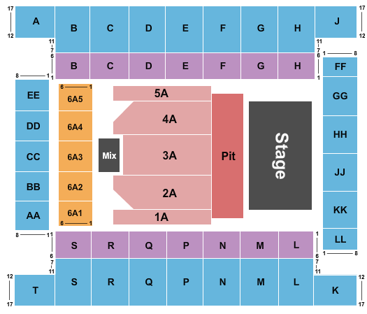 Knoxville Civic Coliseum Justin Moore 2 Seating Chart