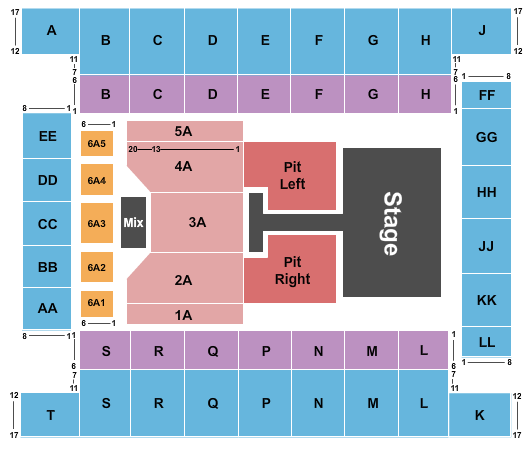 Knoxville Civic Coliseum Old Dominion Seating Chart
