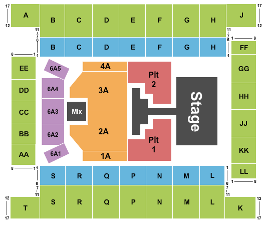 Knoxville Civic Coliseum Seating Chart