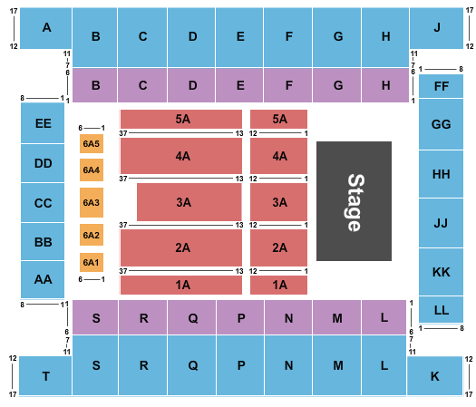 Knoxville Civic Coliseum Skillet Seating Chart