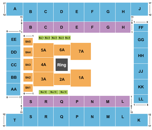 Knoxville Civic Coliseum WWE Seating Chart