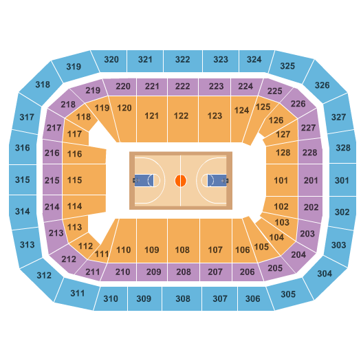seating chart for Kohl Center - Basketball - eventticketscenter.com