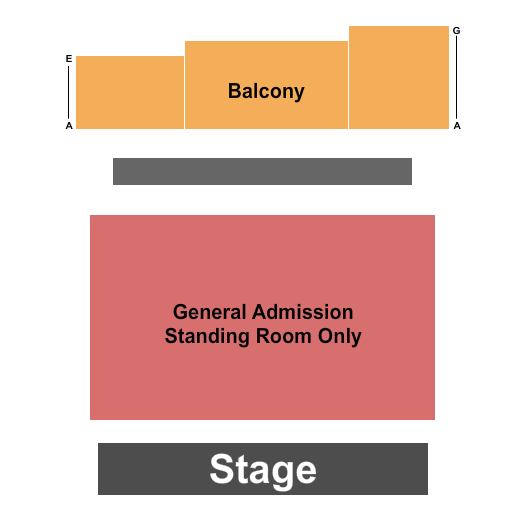 Komedia - Bath GA & Balcony Seating Chart