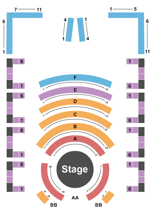 Vegas The Show Seating Chart