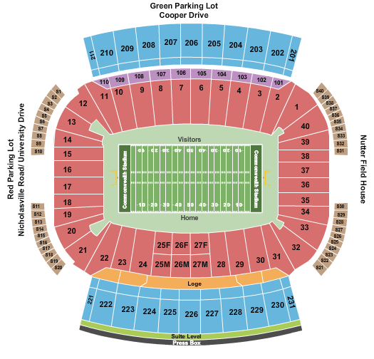 2020 Kentucky Wildcats Football Season Tickets Includes Tickets To All Regular Season Home Games Kroger Field Lexington KY