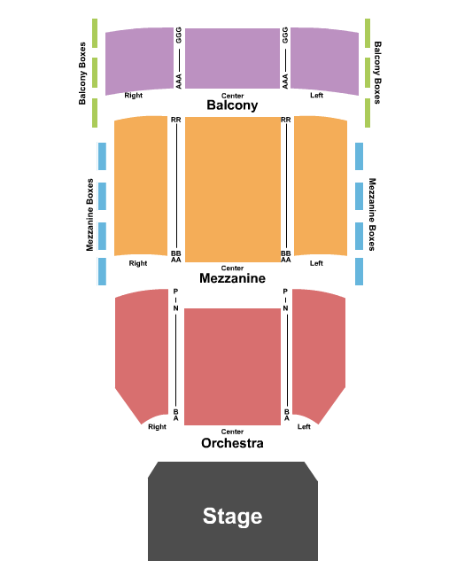 seating chart for Kuss Auditorium At Clark State Community College - End Stage - eventticketscenter.com