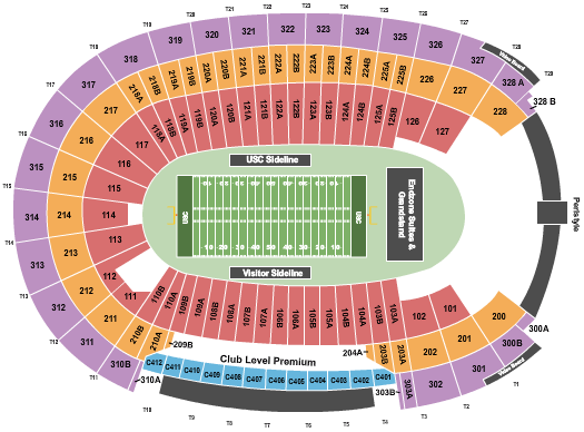 Usc Stadium Seating Chart