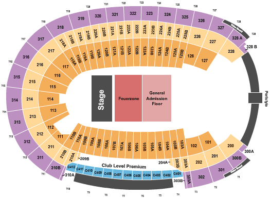 Los Angeles Memorial Coliseum Rammstein Seating Chart