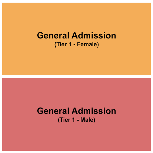 LIV At Fontainebleau General Admission M/F Seating Chart