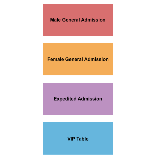 LIV Nightclub At Fontainebleau Male/Female Seating Chart