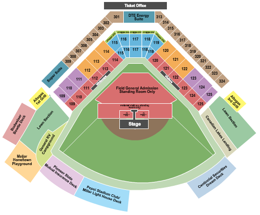 LMCU Ballpark Seating Map