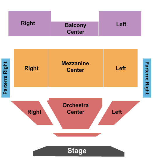 LSU Union Theatre End Stage Seating Chart
