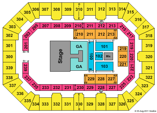 La Crosse Center Dierks Bentley Seating Chart