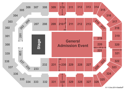 La Crosse Center General Admission Seating Chart