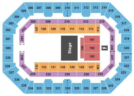 La Crosse Center Half House Seating Chart