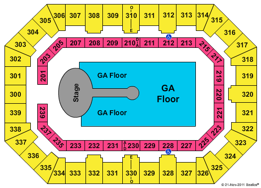 La Crosse Center Miranda Lambert Seating Chart