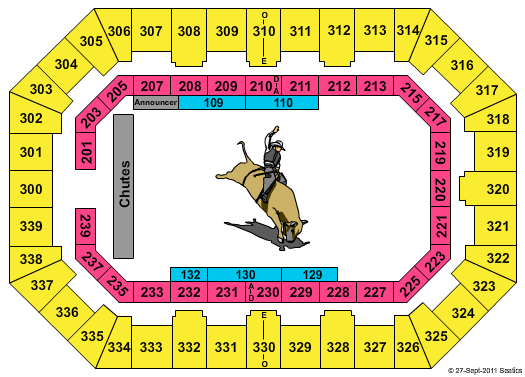 La Crosse Center Bullriding Seating Chart