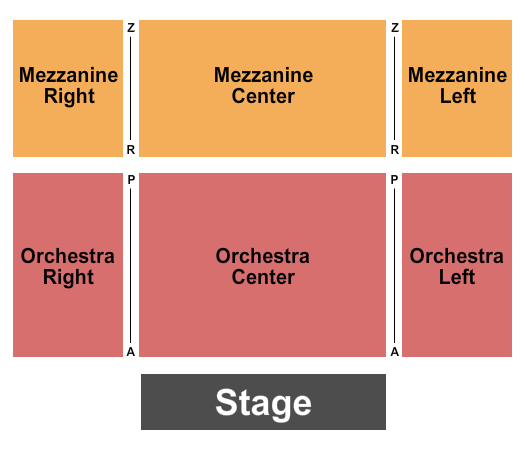 LaGuardia Performing Arts Center End Stage Seating Chart