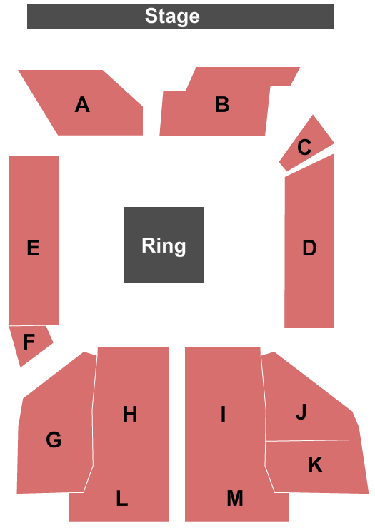 La Hacienda Event Center ShoBox Seating Chart