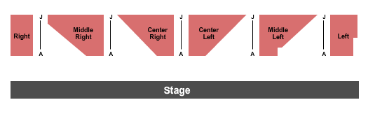 Mandell Weiss Theatre at Mandell Weiss Center End Stage Seating Chart