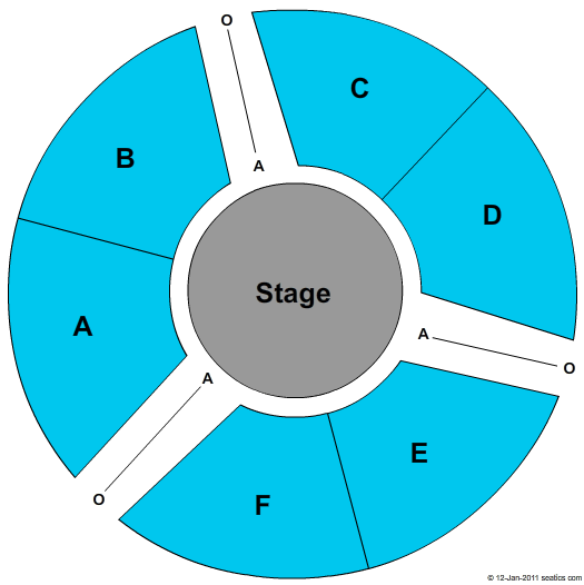 Awakening Theater At Wynn Las Vegas General Seating Chart