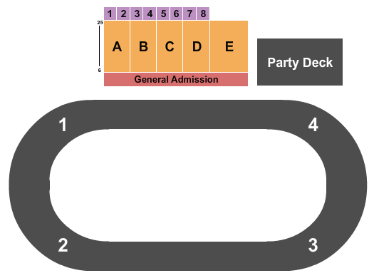 LaSalle Speedway Racing Seating Chart