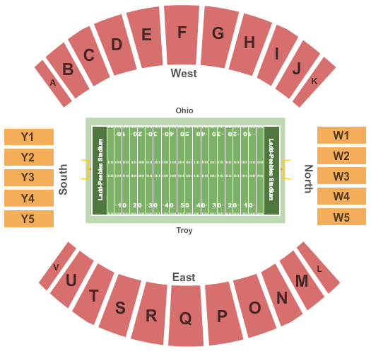 Ladd Peebles Stadium Dollar General Bowl 2016 Seating Chart