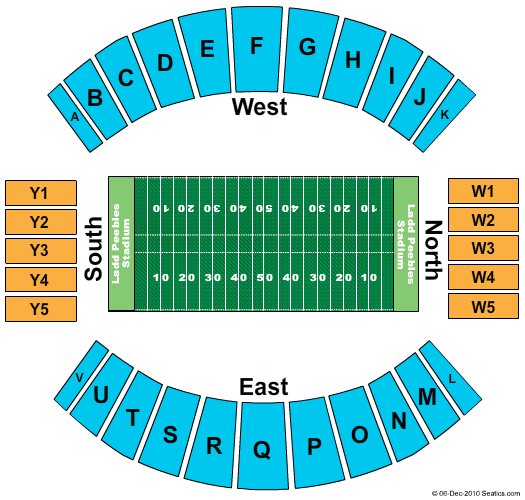 Ladd Peebles Stadium Football Seating Chart